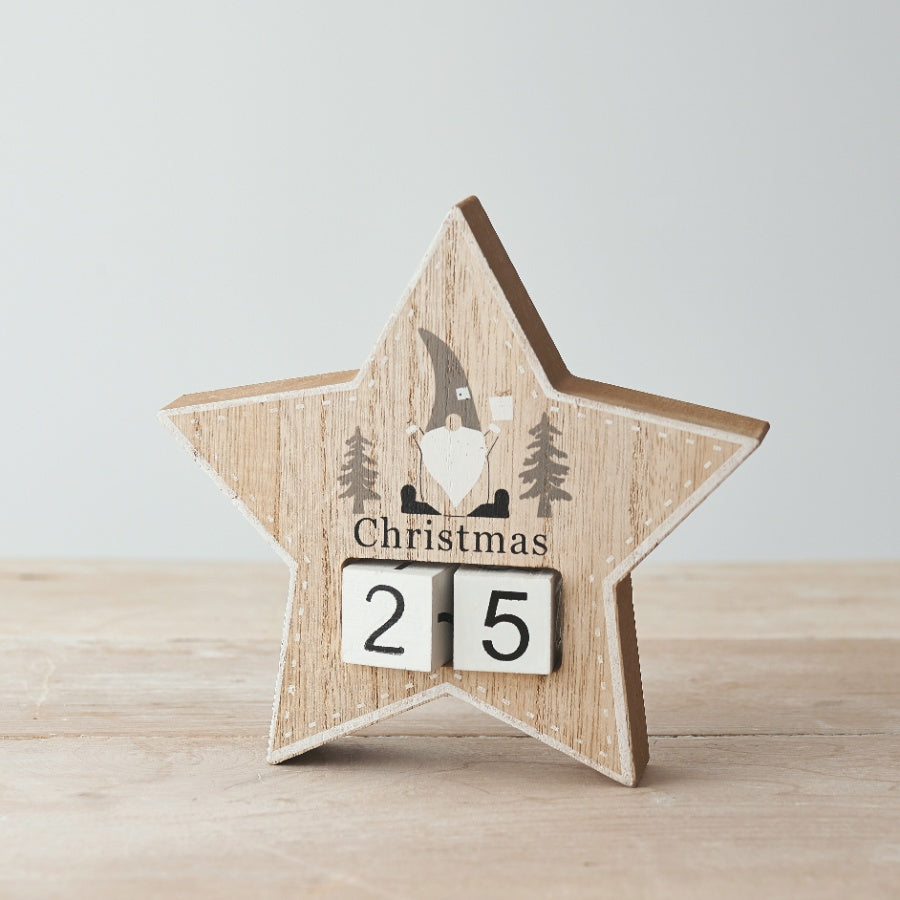 Star Christmas countdown block