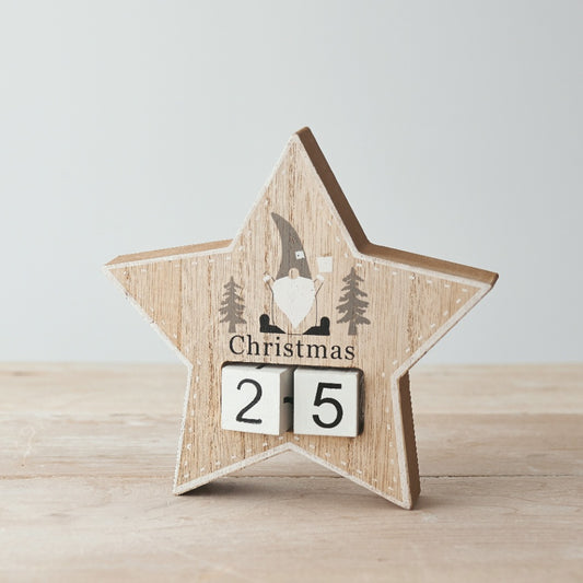 Star Christmas countdown block