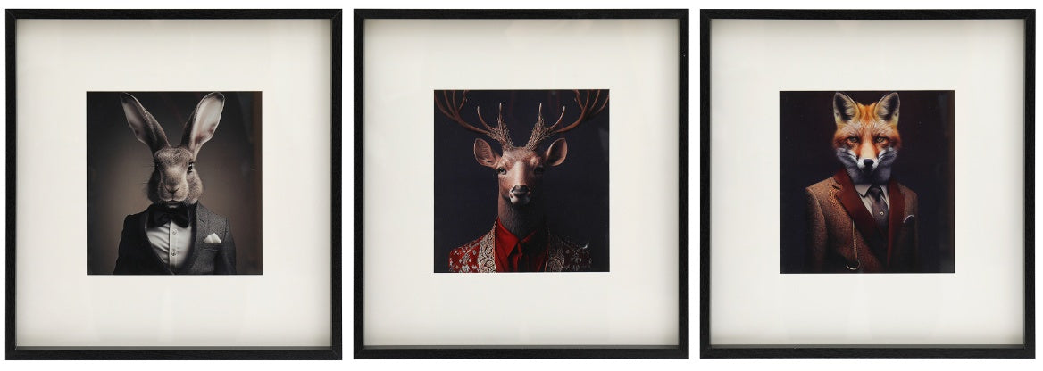 Forest Animal Head wall art - available in 3 designs