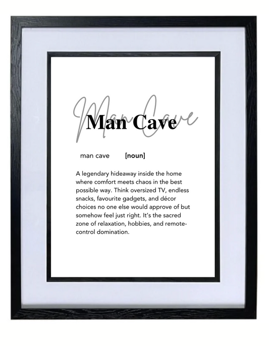 Man Cave print - available in various sizes