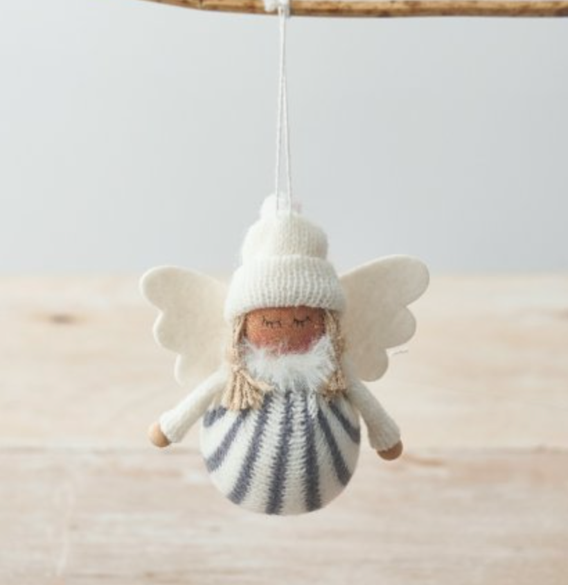 Fabric Angel Tree Decs - available in 2 colours