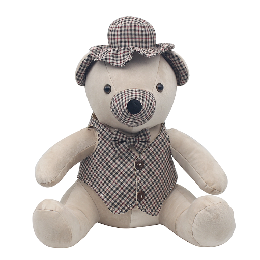 Smartly Dressed Animal Doorstop - Teddy