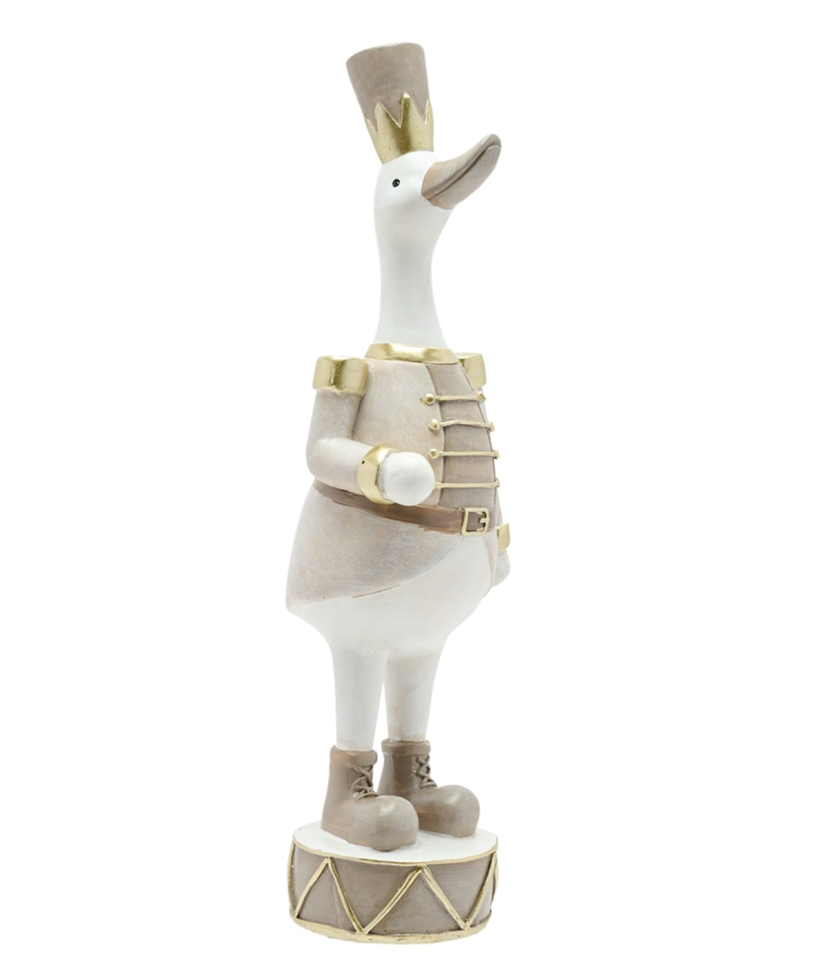 Cream Duck Nutcracker - Large