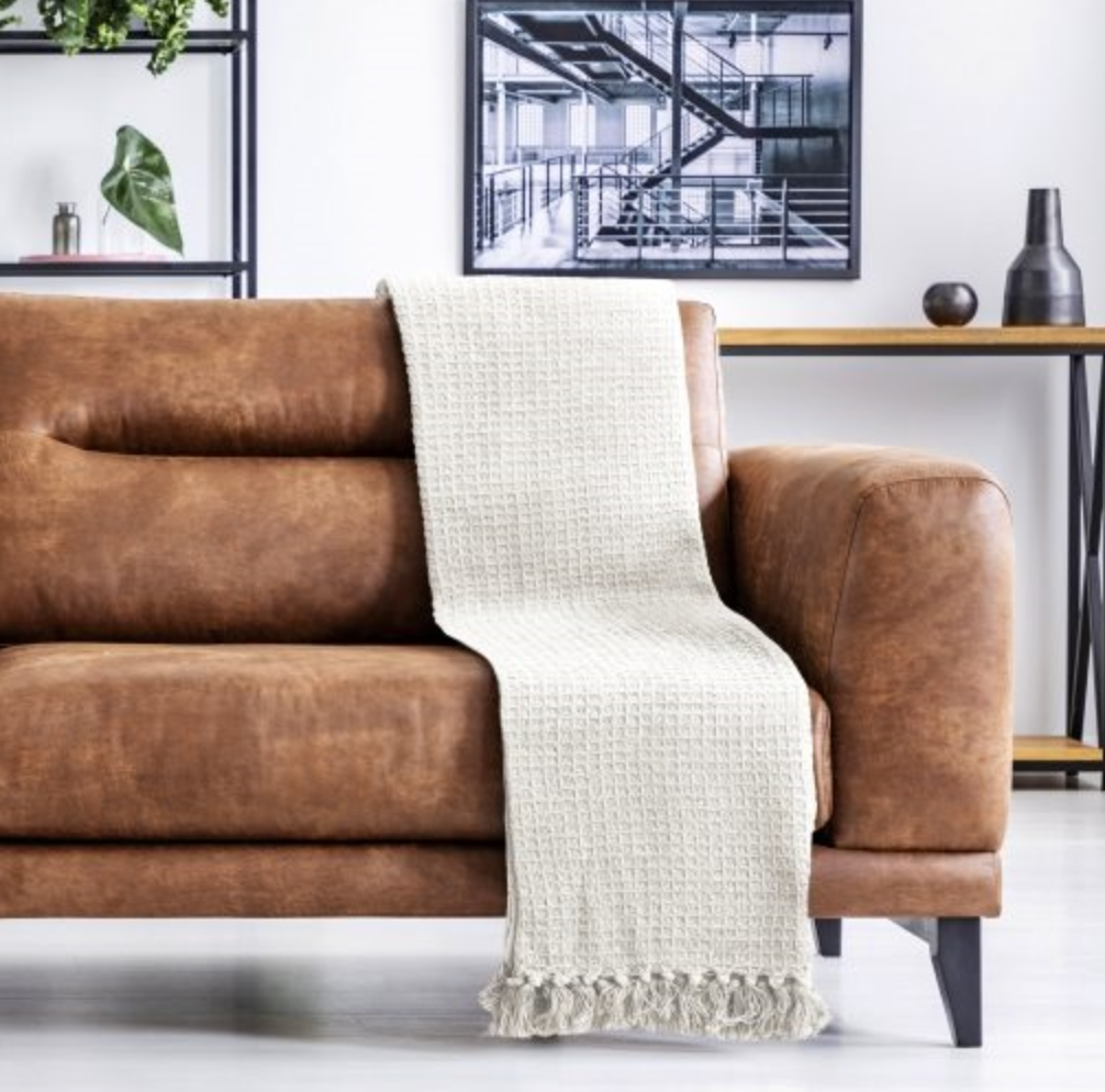 Honeycomb Throw - Ivory