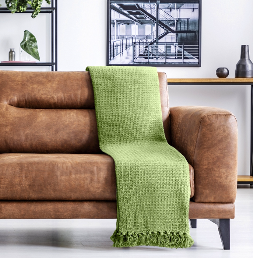 Honeycomb Throw - Pistachio