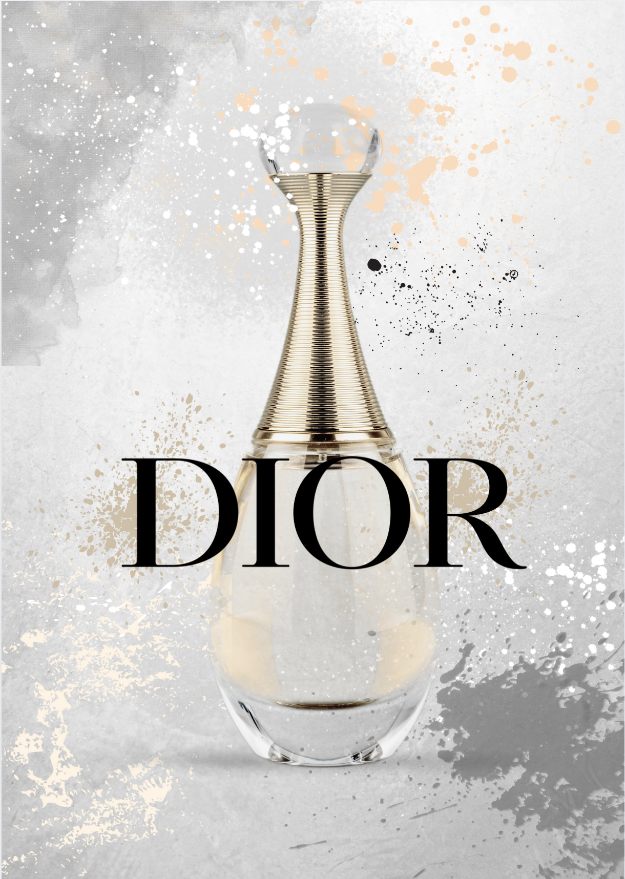 Dior Perfume (J'dore) print