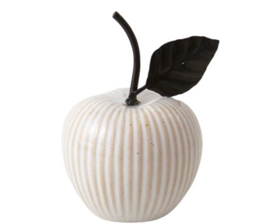 White Porcelain Apple - Small