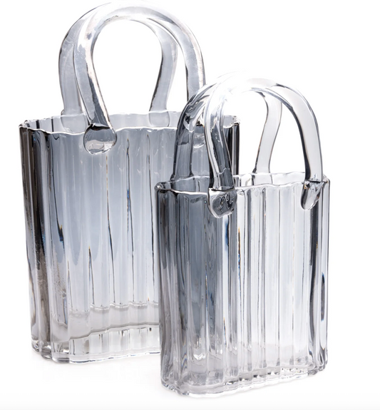 Charcoal Grey Small Handbag Vase