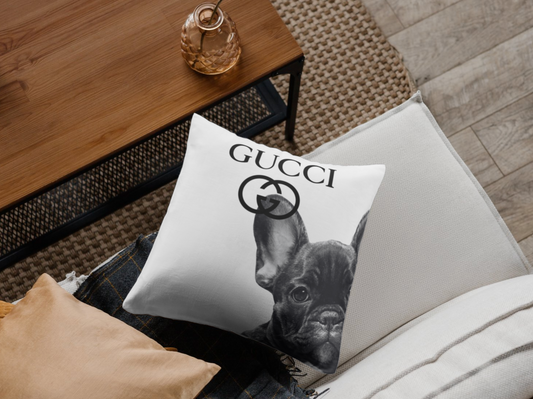 French Bulldog (Designer inspired) Cushion (available in various sizes)