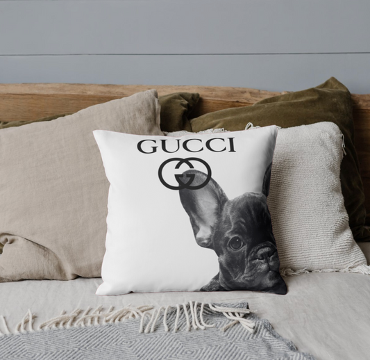French Bulldog (Designer inspired) Cushion (available in various sizes)