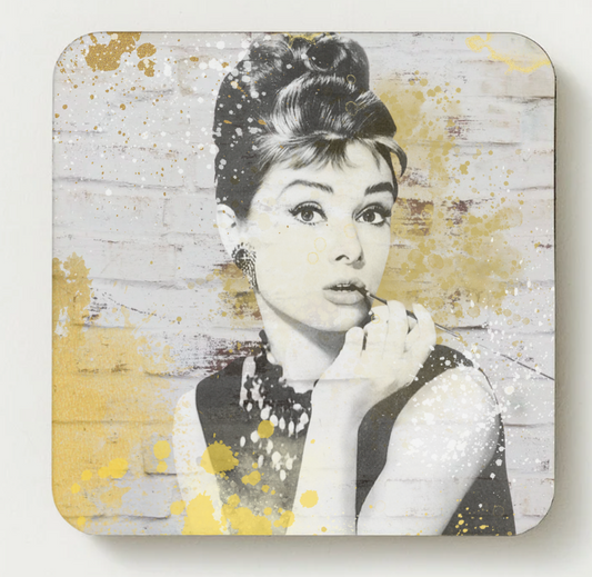 Audrey Hepburn coaster