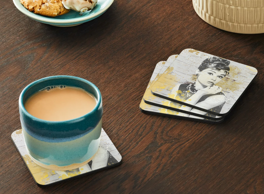 Audrey Hepburn coaster