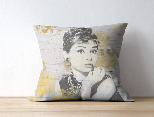 Audrey Hepburn Cushion (available in various sizes)