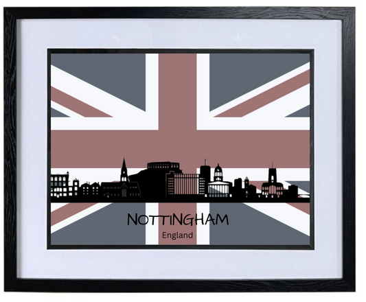 Nottingham Skyline Flag Artwork