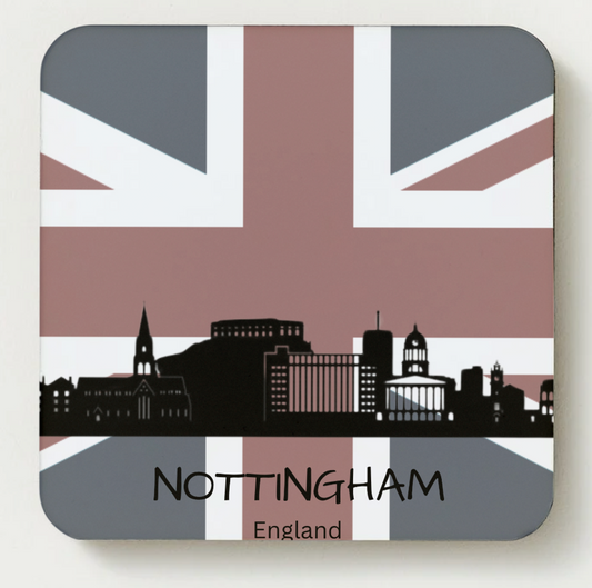 Nottingham Skyline Flag coaster