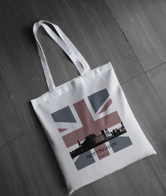 Nottingham Skyline Flag Tote Bag