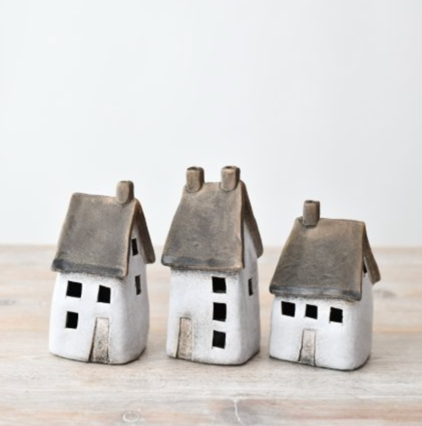 Wonky windlight tealight house - available in three sizes