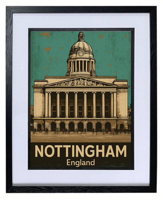 Nottingham Council House poster - available in various sizes