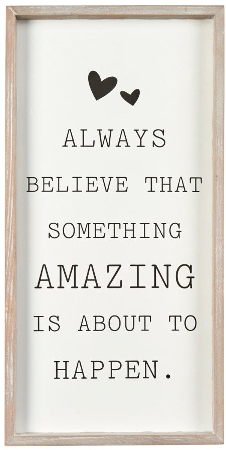 SOMETHING AMAZING FRAMED PLAQUE