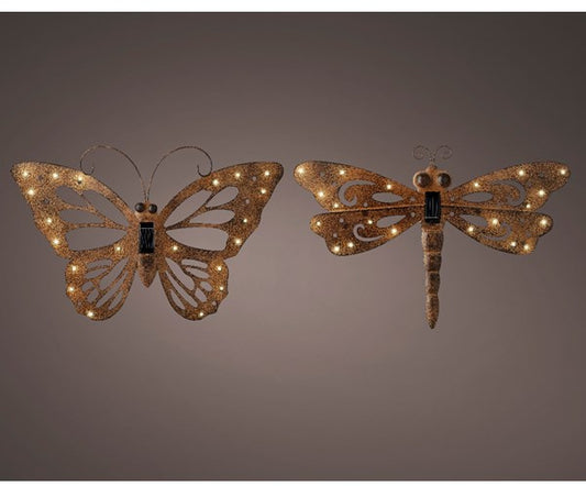Two Assorted Solar Iron Wall-Lights - available in 2 designs