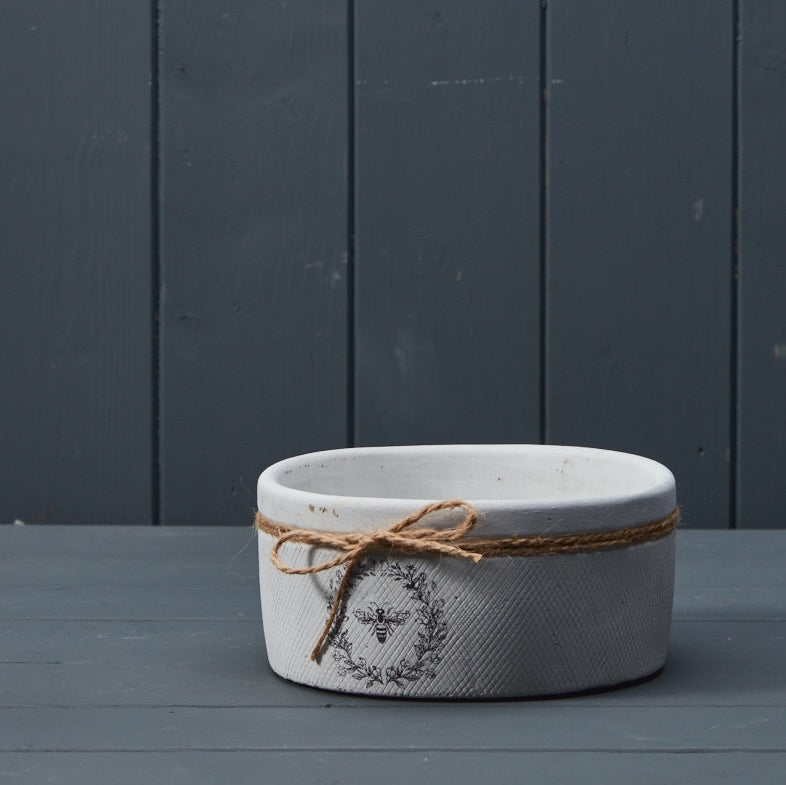 White Bee Pot - 16cm