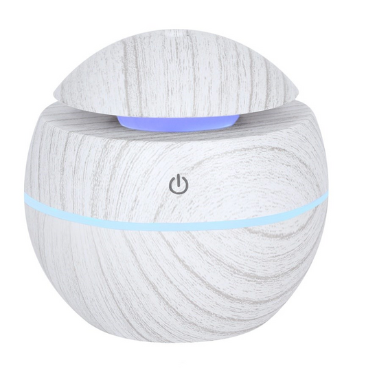 SMALL ROUND WHITE GREY GRAIN AROMA DIFFUSER