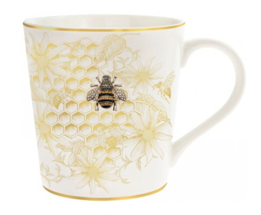 GOLD BEE HIVE MUG