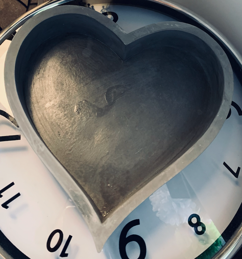 HEART CEMENT TRAY - available in various sizes