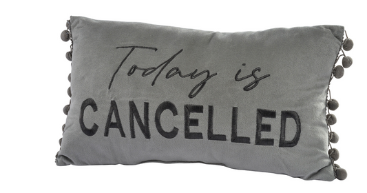 GREY HUMOUR CUSHION