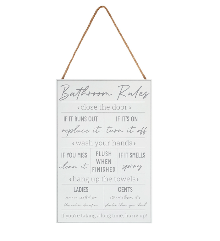 BATHROOM RULES