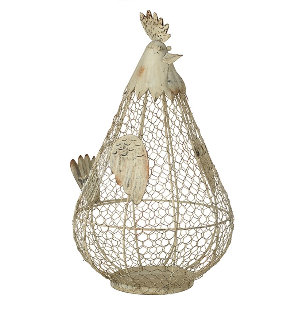 Large Metal Cut Out Hen