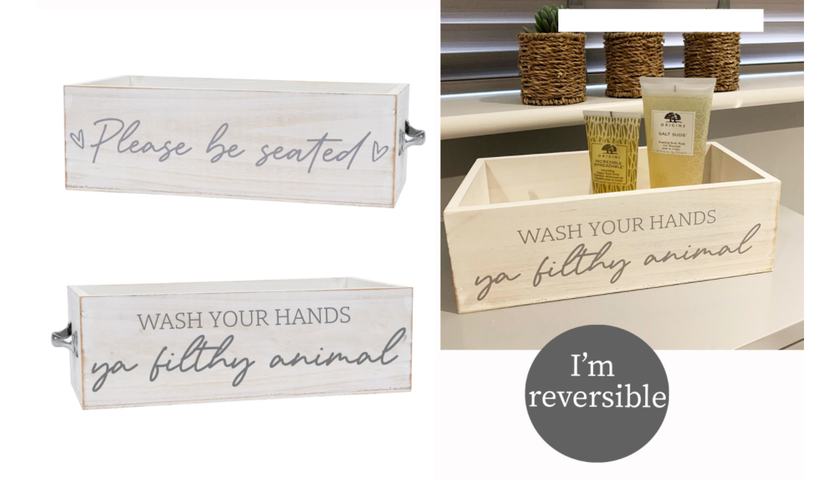 BATHROOM REVERSIBLE CRATE