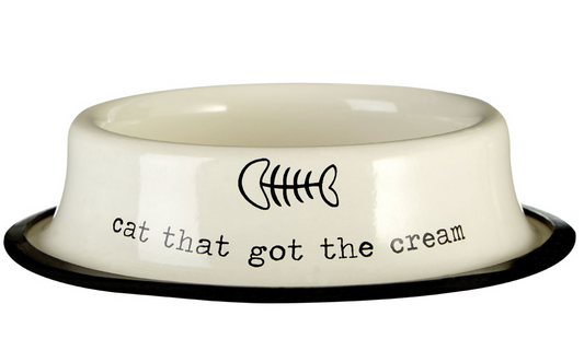 Pets Cat That Got The Cream Bowl