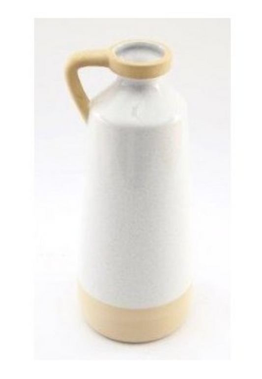 NATURAL INTERIOR TWO TONE VASE