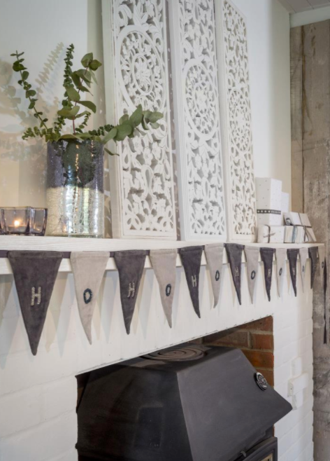 Beaded HOHOHO Bunting
