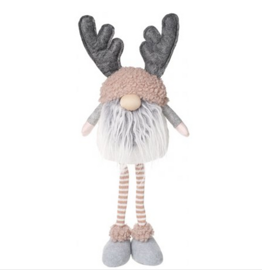 Gonk Grey Beard & Antlers Standing