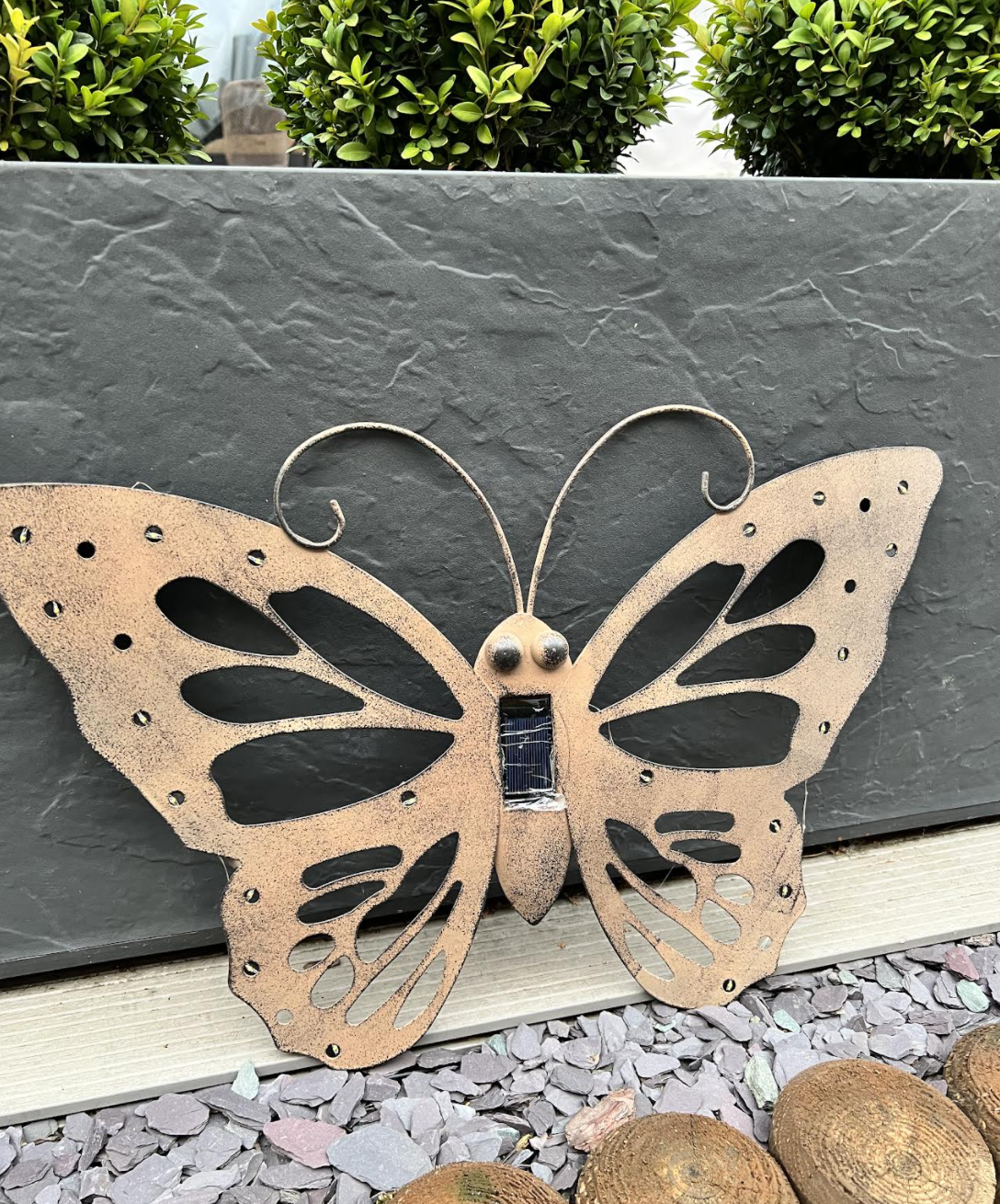 Two Assorted Solar Iron Wall-Lights - available in 2 designs