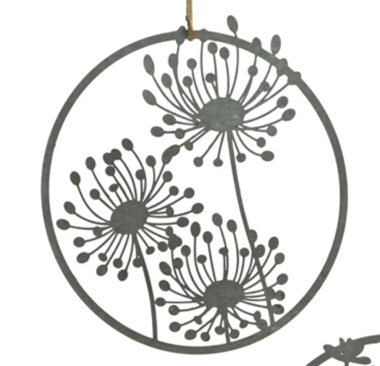 Zinc Floral Cut Out Garden Wall Decoration - various designs