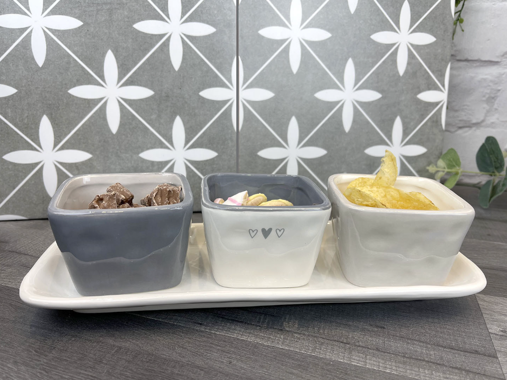 Set of 3 Snack Dish