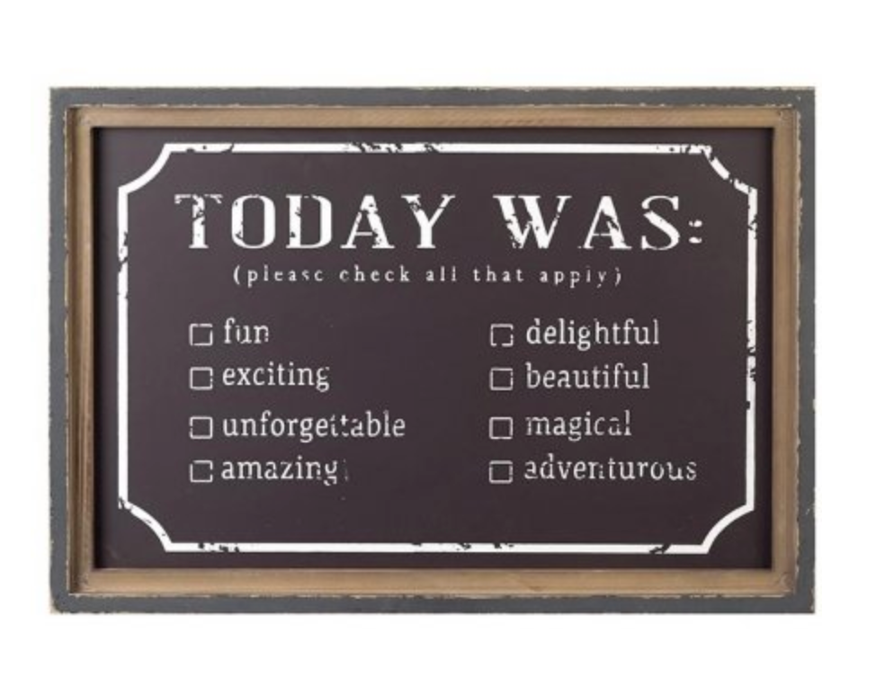 TODAY WAS..CHALKBOARD 52CM