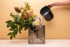 Charcoal Grey Small Handbag Vase