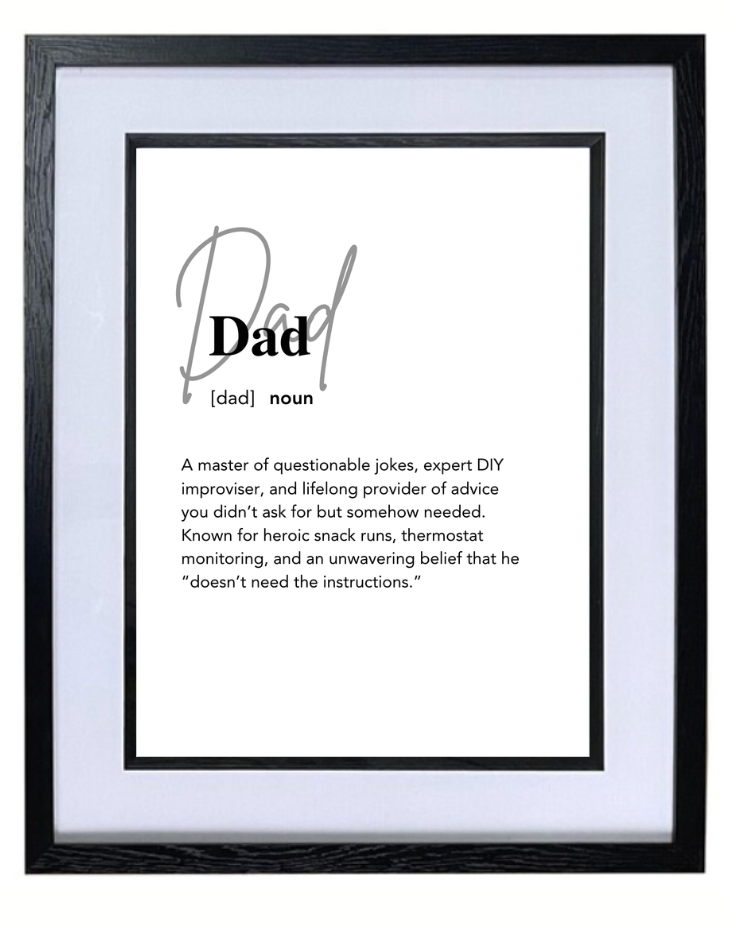 Dad (noun) print - available in various sizes