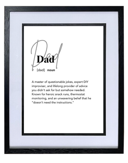 Dad (noun) print - available in various sizes