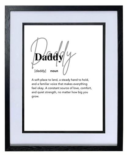 Daddy (noun) print - available in various sizes