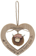 Family Highland Cow heart