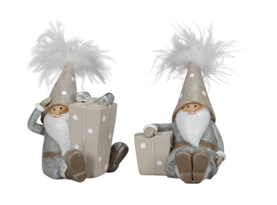 Feather Hat Santa - available in two designs