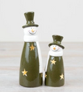 LED Green Snowman - Small