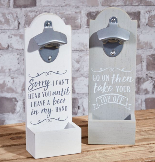 Wooden Bottle Opener - available in two designs