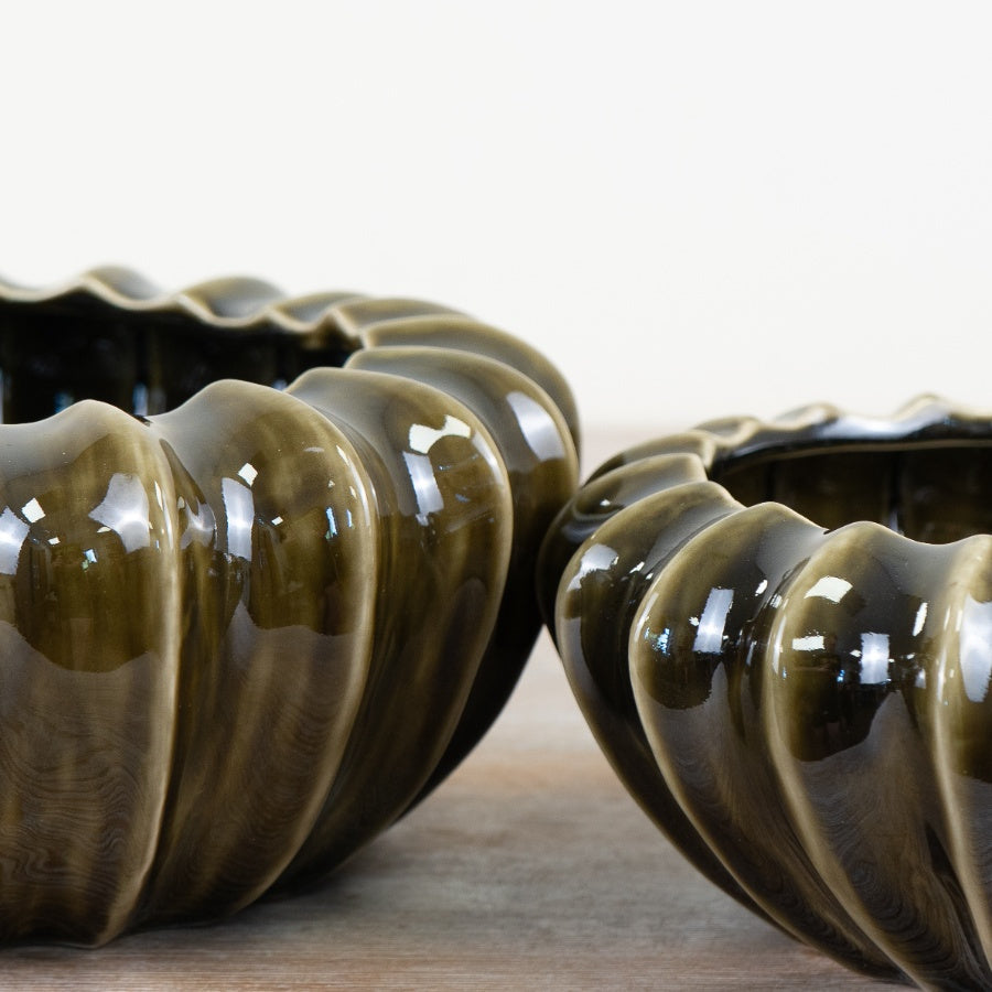 Olive Pod bowl vase (Large)