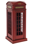 Vintage metal Telephone box 28cm